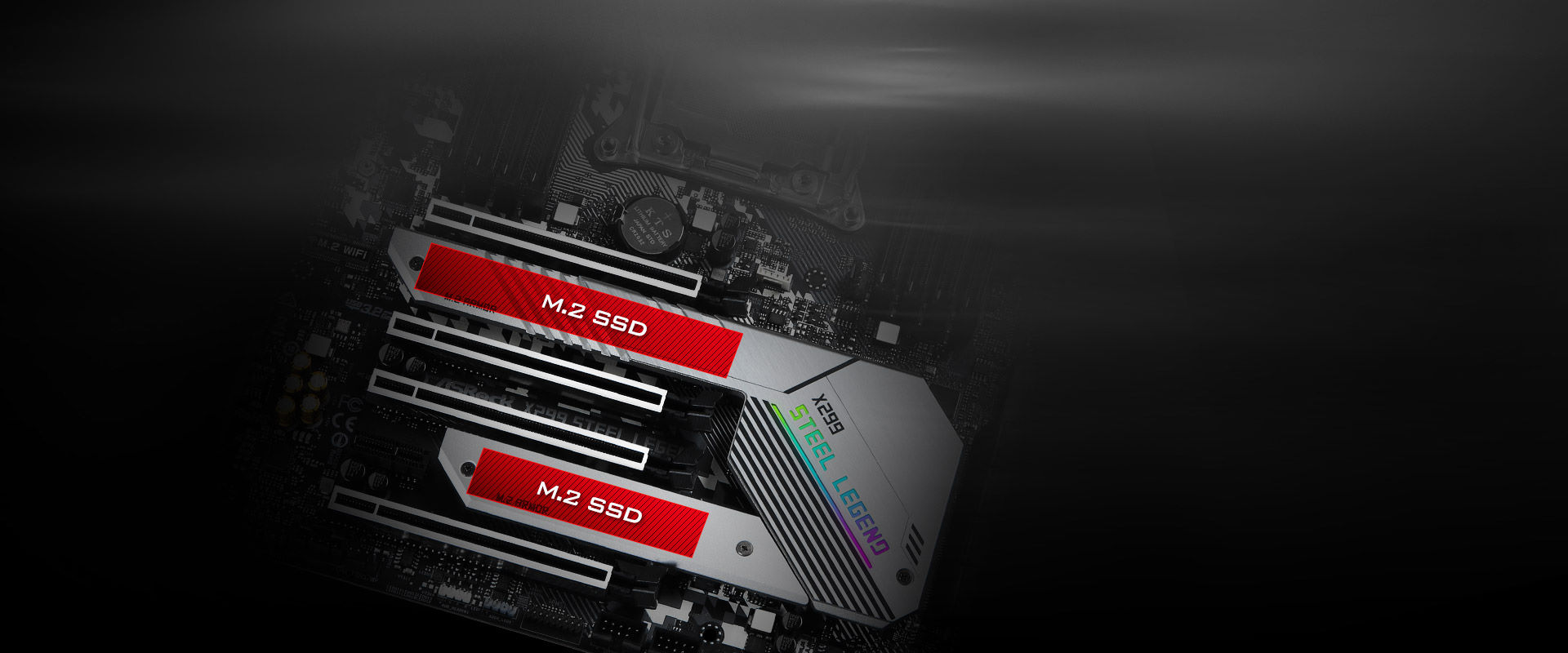 M.2 x 2 (Gen3x4 / SATA3 ) - SteelLegend